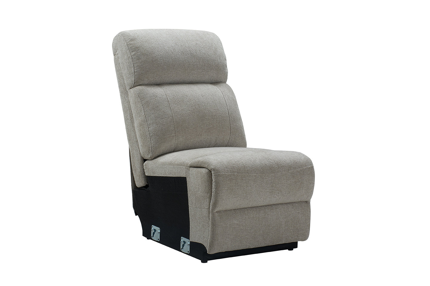 Luca Modular Power Electric Oatmeal Recliner Corner Sofa