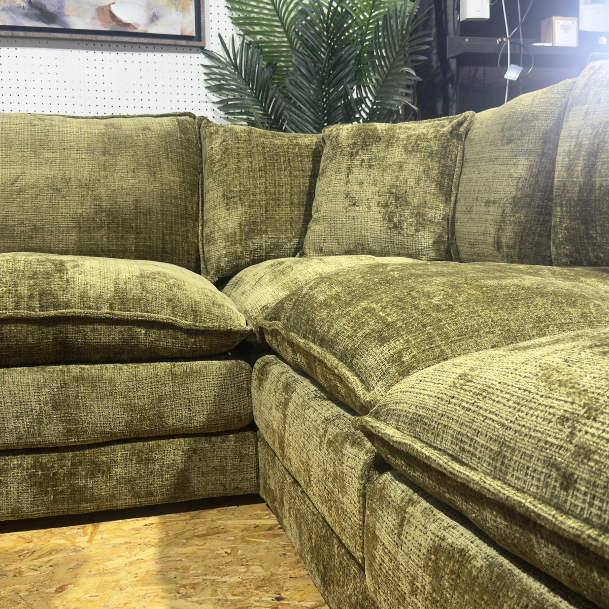 Astoria Sofa Green Large Corner