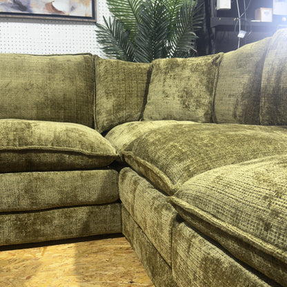 Astoria Sofa Green Large Corner