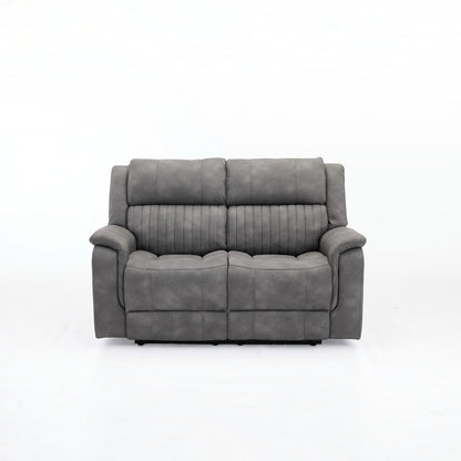 Ashford Grey 3+2 Electric Reclining Sofa Set