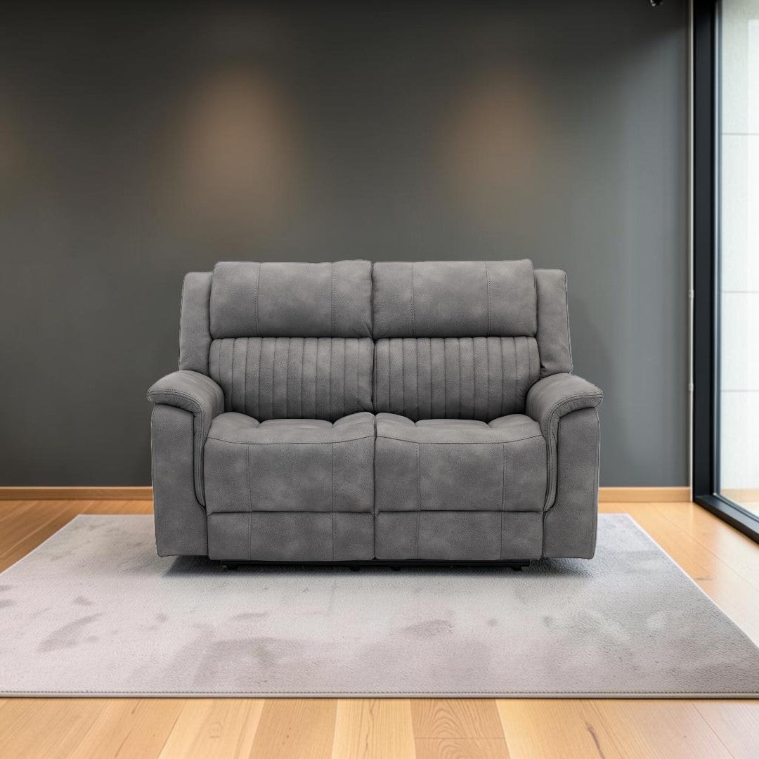 Ashford Grey 2 Seater Electric Reclining Sofa