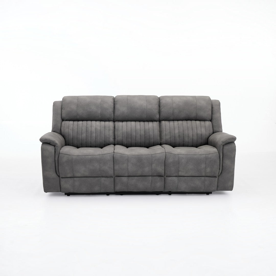 Ashford Grey 3+2 Electric Reclining Sofa Set