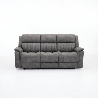 Ashford Grey 3+2 Electric Reclining Sofa Set