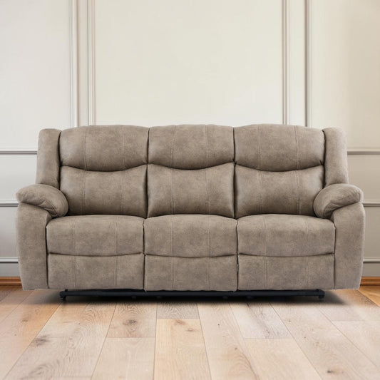 Vero Manuel Reclining Bark 3 Seater Sofa