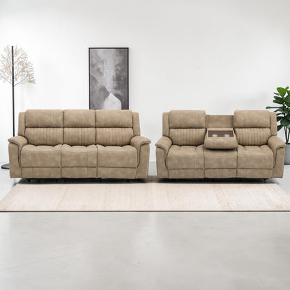 Ashford Bark 3+3 Electric Reclining Sofa Set