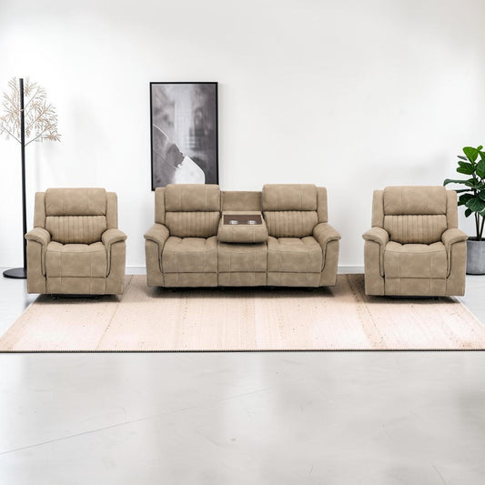 Ashford Bark 3+1+1 Electric Reclining Sofa Set