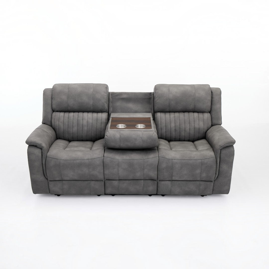Ashford Grey 3+2 Electric Reclining Sofa Set