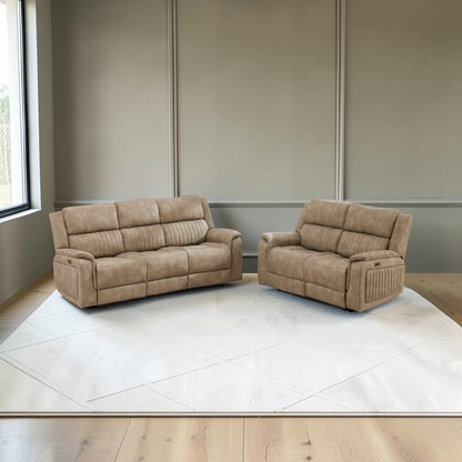 Ashford Bark 3+2 Electric Reclining Sofa Set