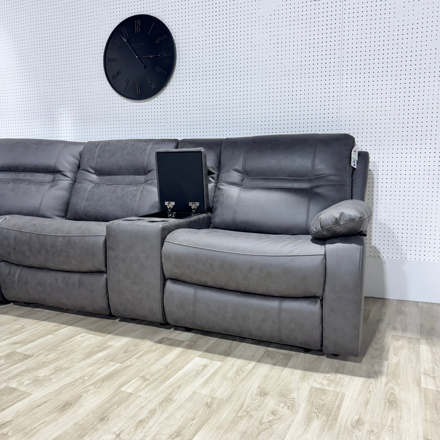 Elara Electric Grey Modular Corner Recliner