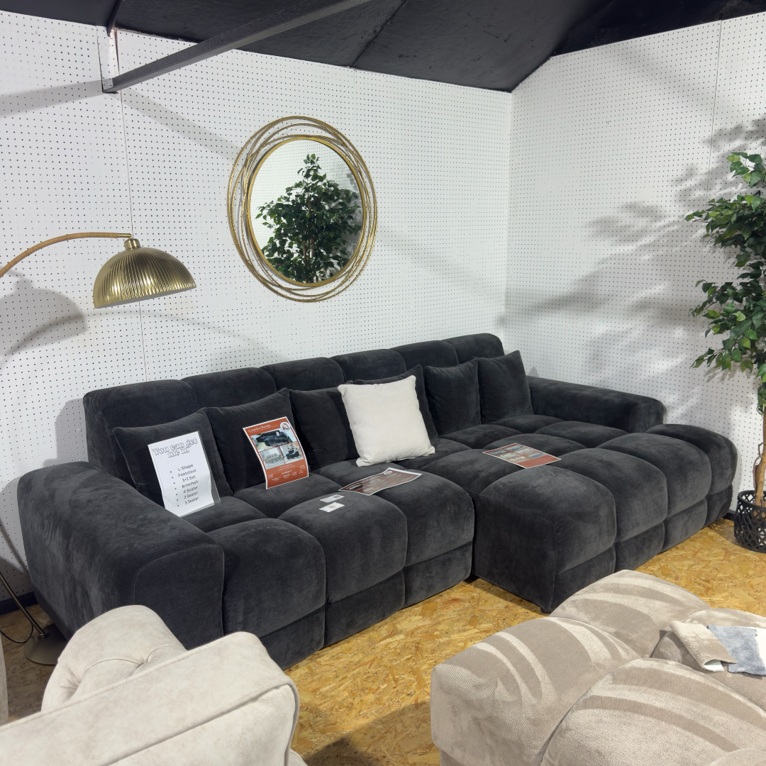 Camden Charcoal Right Hand Facing Corner Sofa