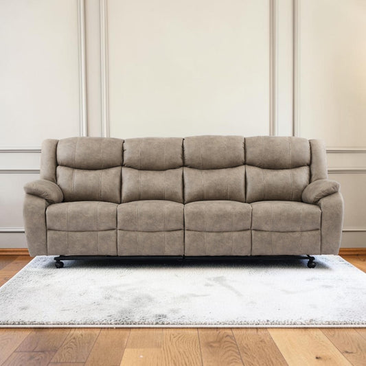 Vero Manuel Reclining Bark 4 Seater Sofa