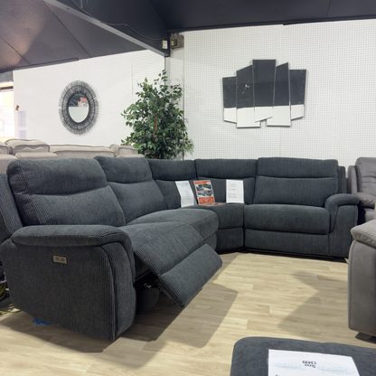 Charcoal Marley Electric Modular Corner Recliner