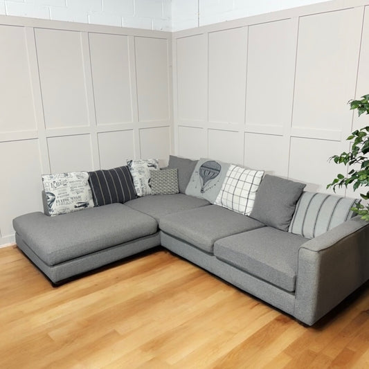 Grey Large DFS Darwin Corner Sofa