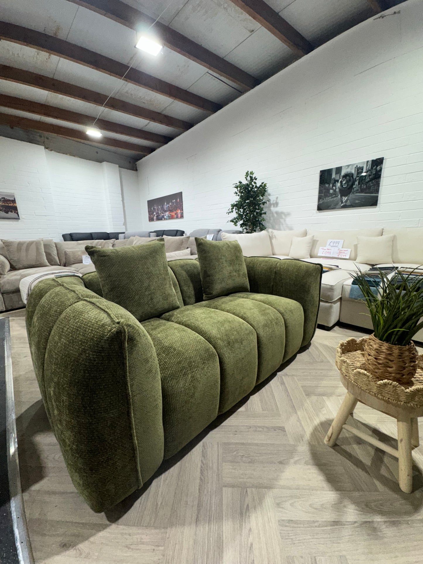Valmont Sofa Olive 2 Seater