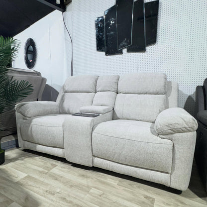 Oakley Beige Electric Recliner Sofa 2 Seater
