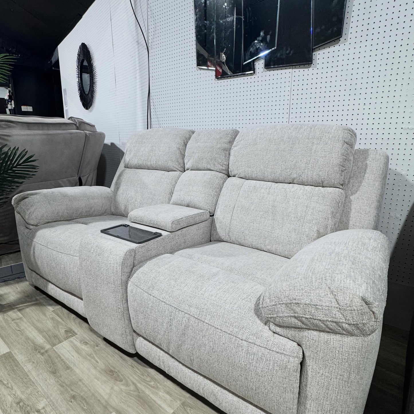 Oakley Beige Electric Recliner Sofa 2 Seater