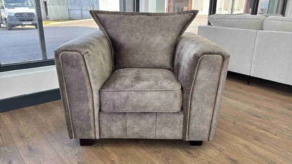 Regent Brown Fabric 3+2 Sofa Set
