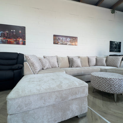 Monaco Large Beige U-Shape Sofa