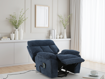 Beckett Rise and Recline Massage Chair Blue
