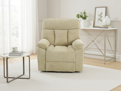 Beckett Rise and Recline Massage Chair Beige