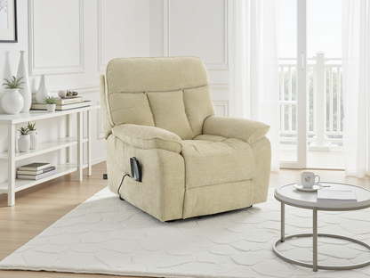 Beckett Rise and Recline Massage Chair Beige