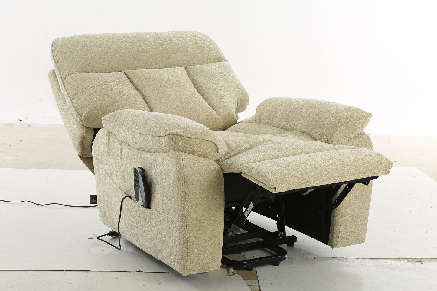 Beckett Rise and Recline Massage Chair Beige