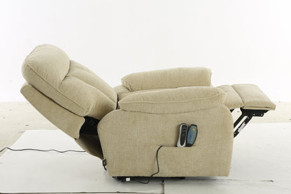 Beckett Rise and Recline Massage Chair Beige