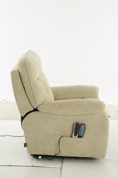 Beckett Rise and Recline Massage Chair Beige