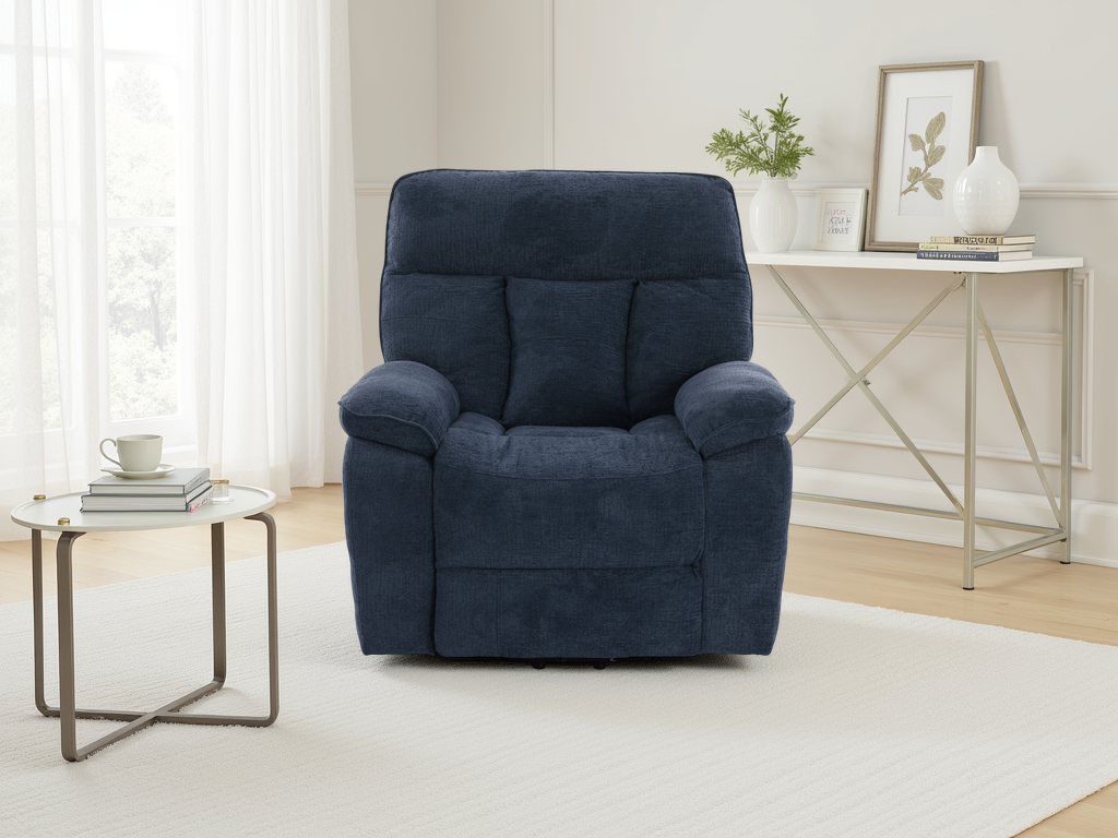 Beckett Rise and Recline Massage Chair Blue