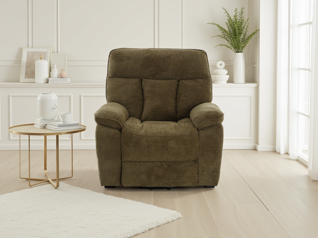 Beckett Rise and Recline Massage Chair Brown