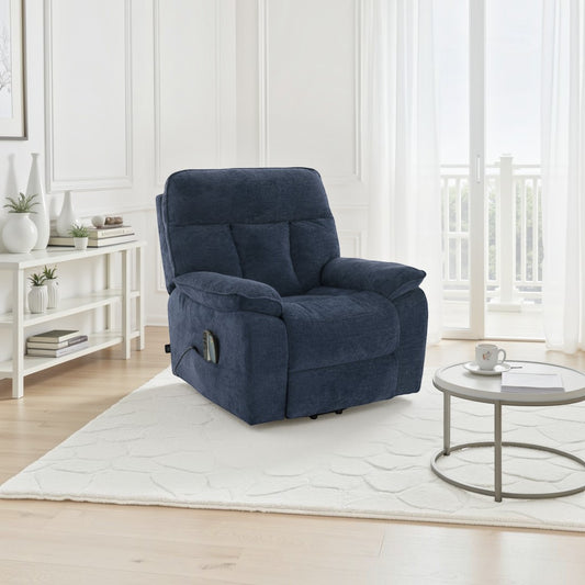 Beckett Rise and Recline Massage Chair Blue