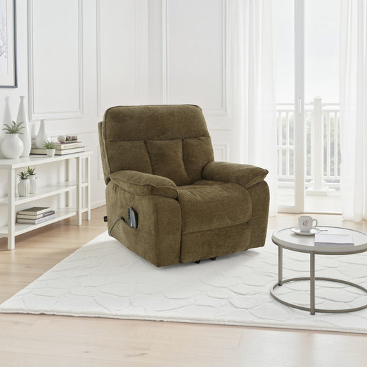 Beckett Rise and Recline Massage Chair Brown