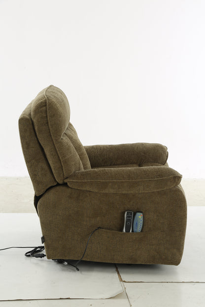 Beckett Rise and Recline Massage Chair Brown