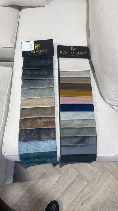 Venice Sofa Cream U Shape Corner - Footstool Included - Any Colour