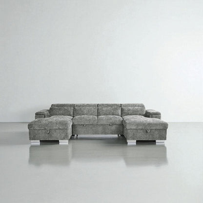 Alaya Sofabed Grey U Shape Corner
