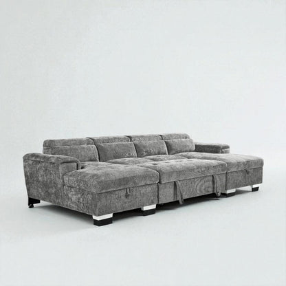 Alaya Sofabed Grey U Shape Corner
