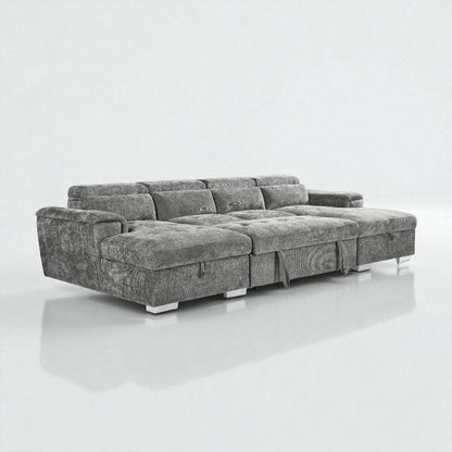 Alaya Sofabed Grey U Shape Corner