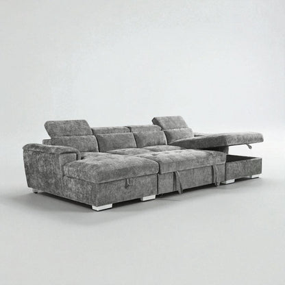 Alaya Sofabed Grey U Shape Corner