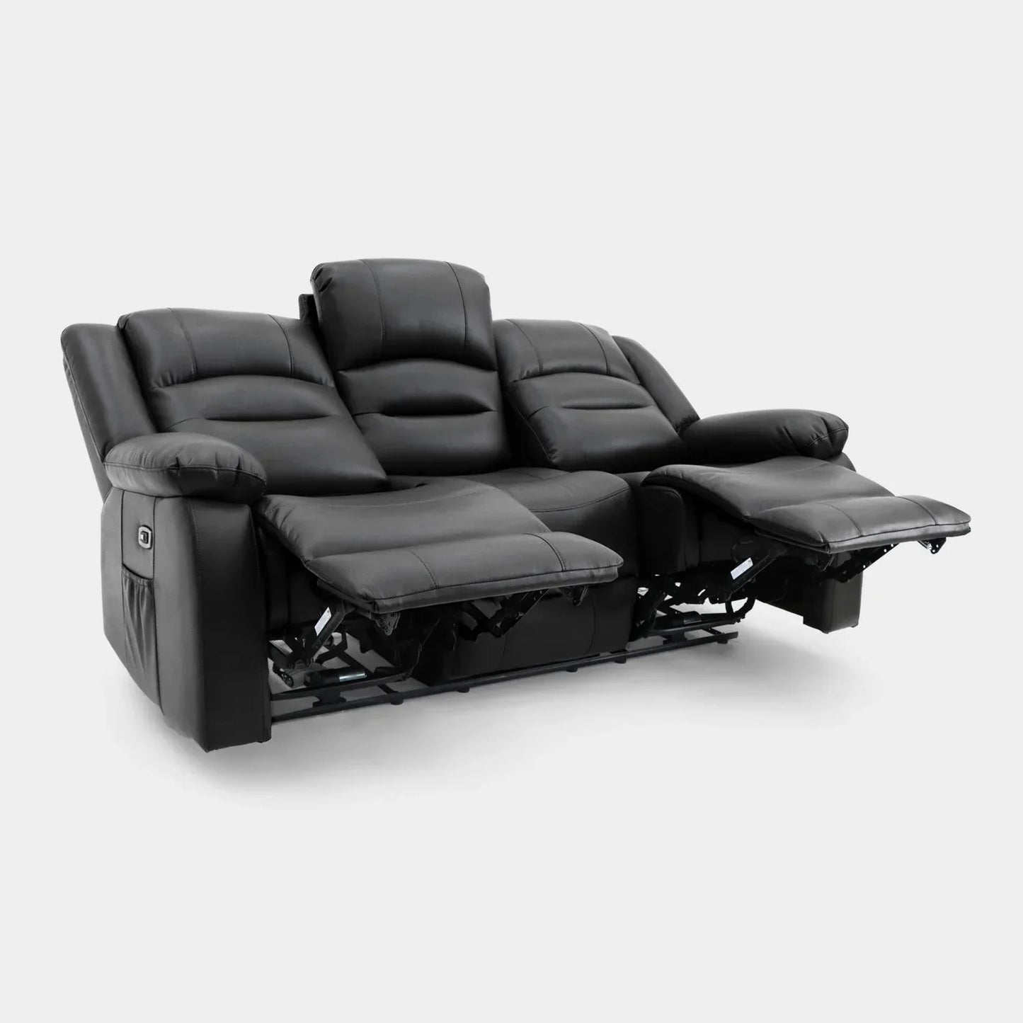Alva Electric Recliner Sofa Black 3+2 Set