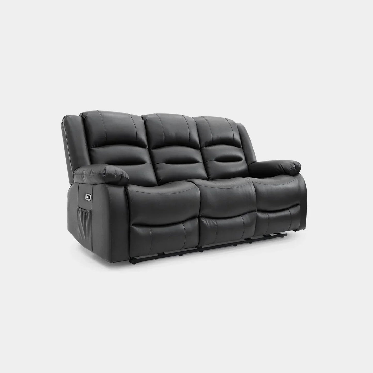 Alva Electric Recliner Sofa Black 3+2 Set