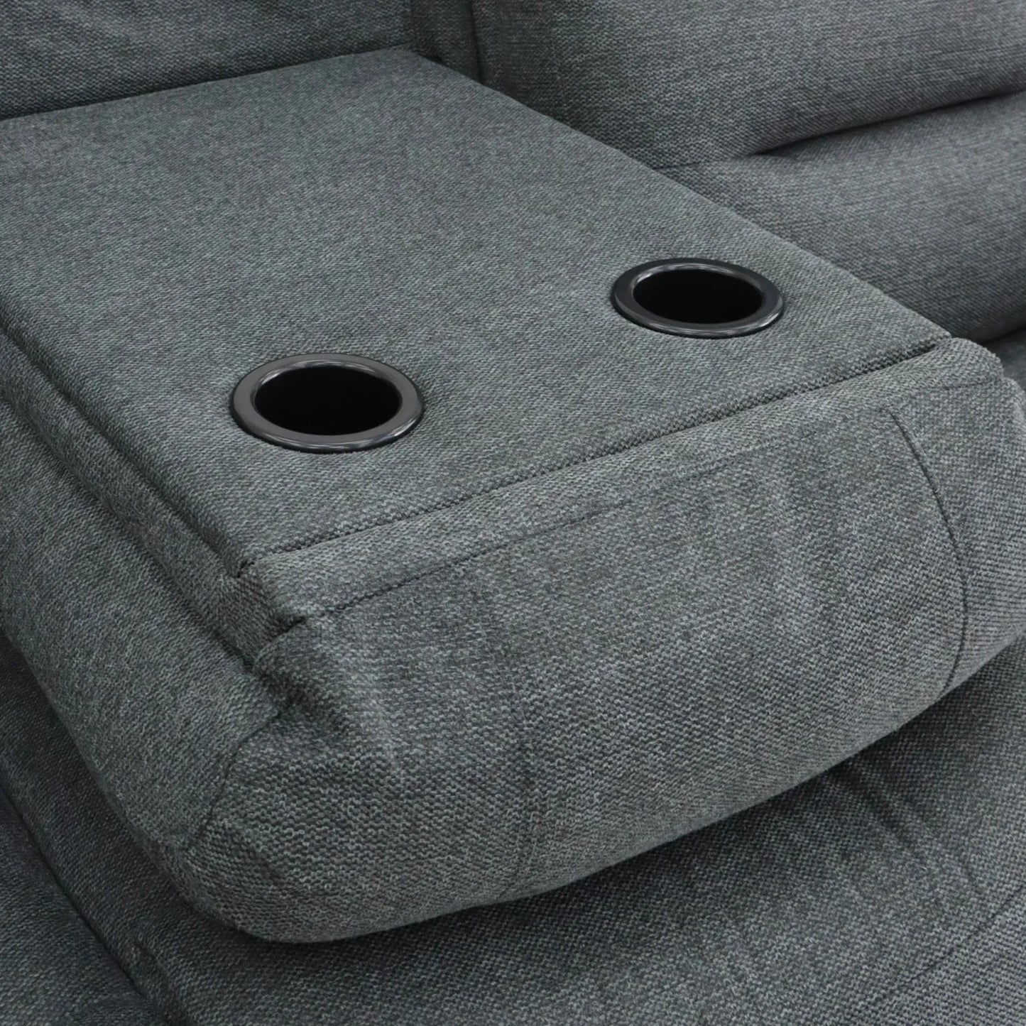 Alva Electric Recliner Sofa Graphite 3 Seater