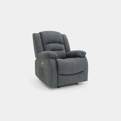 Alva Electric Recliner Sofa Graphite 3+2 Set