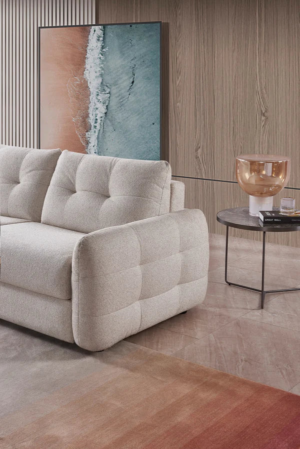Kiva Beige 3 Seater Sofa Bed
