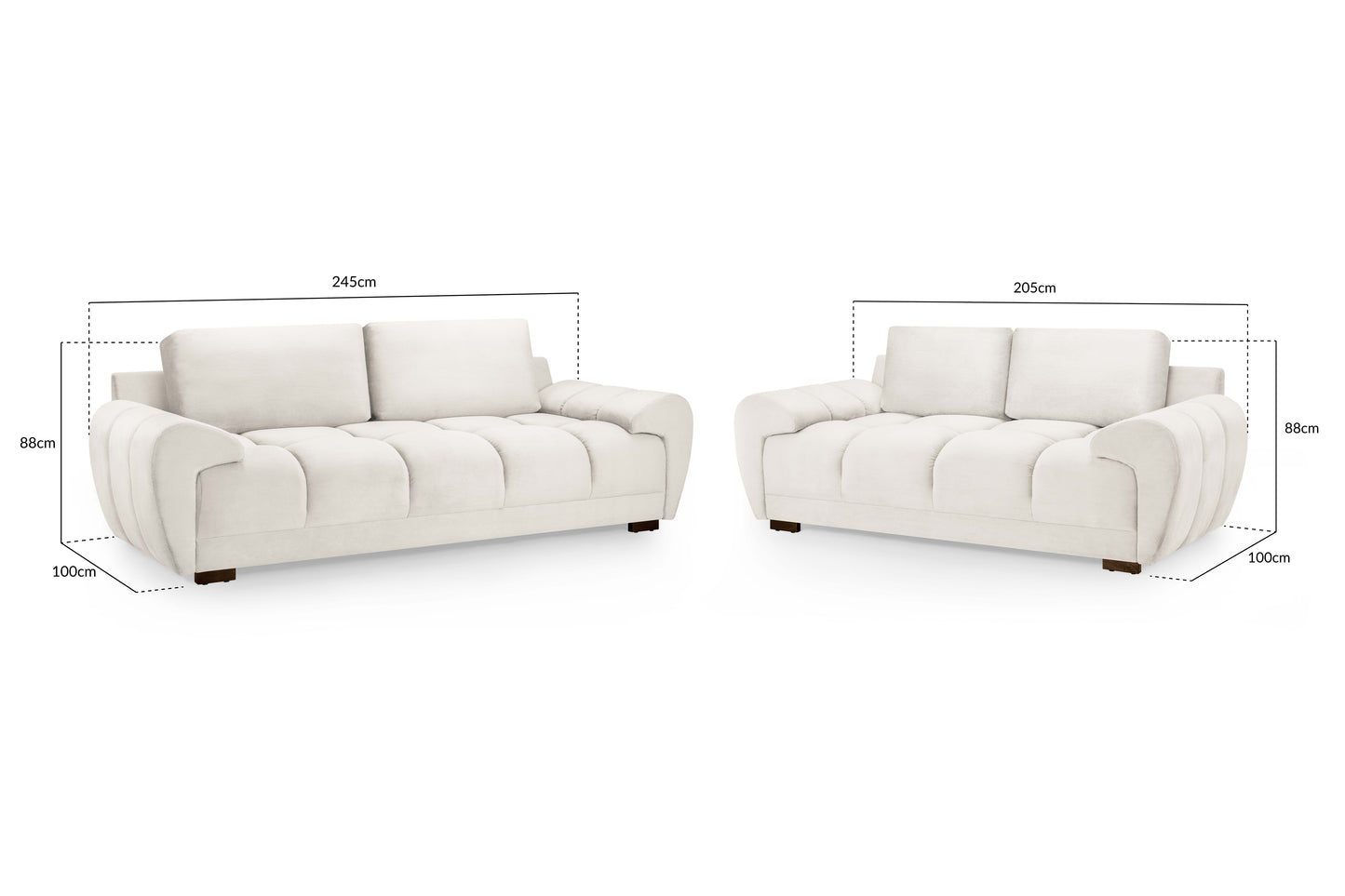 AZZURO 3+2 Seater Sofa Set
