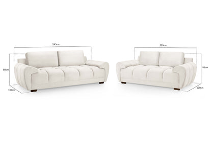 Azzuro 3+2 Seater Sofa Set - 3 Colours