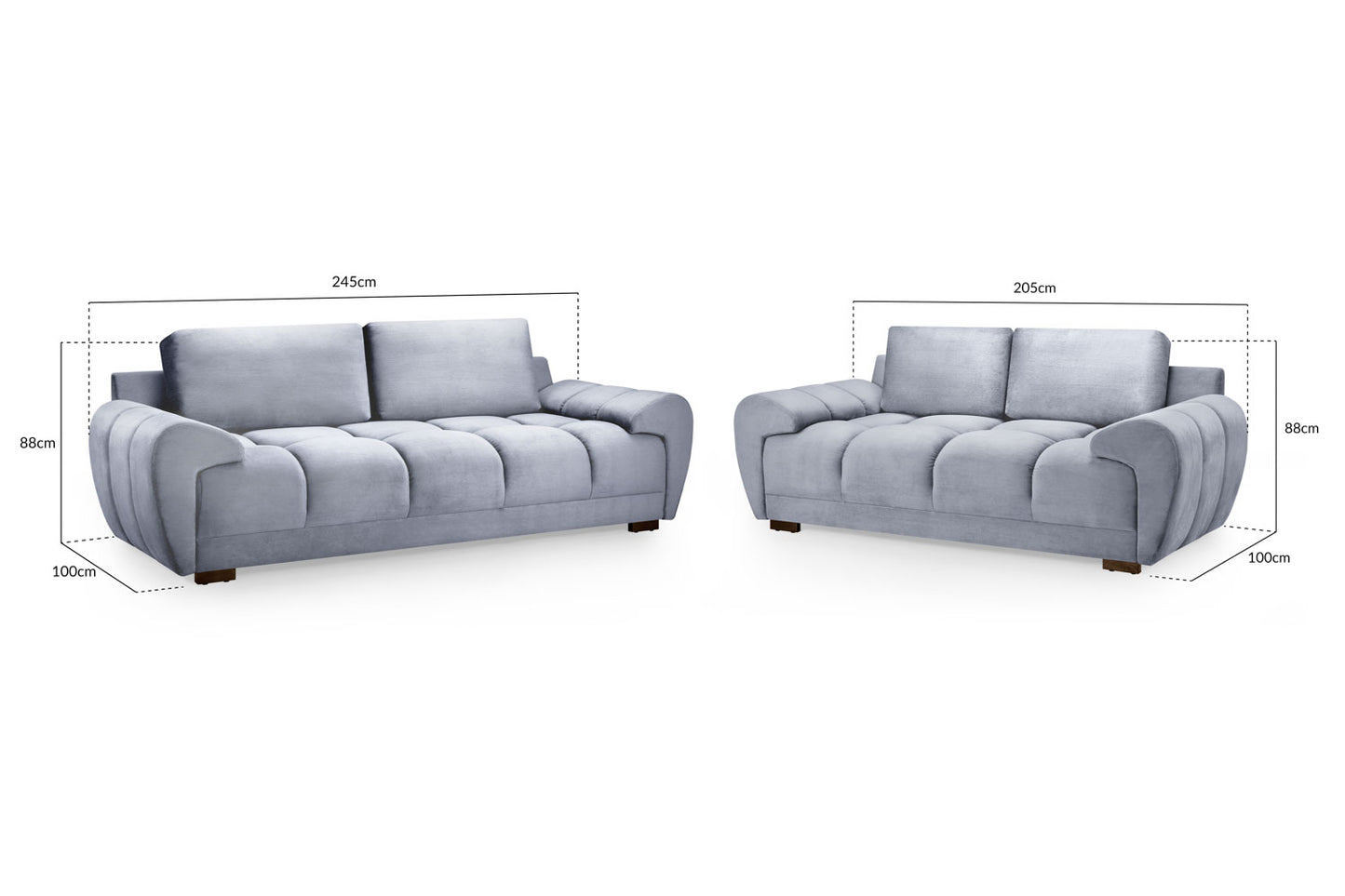 AZZURO 3+2 Seater Sofa Set
