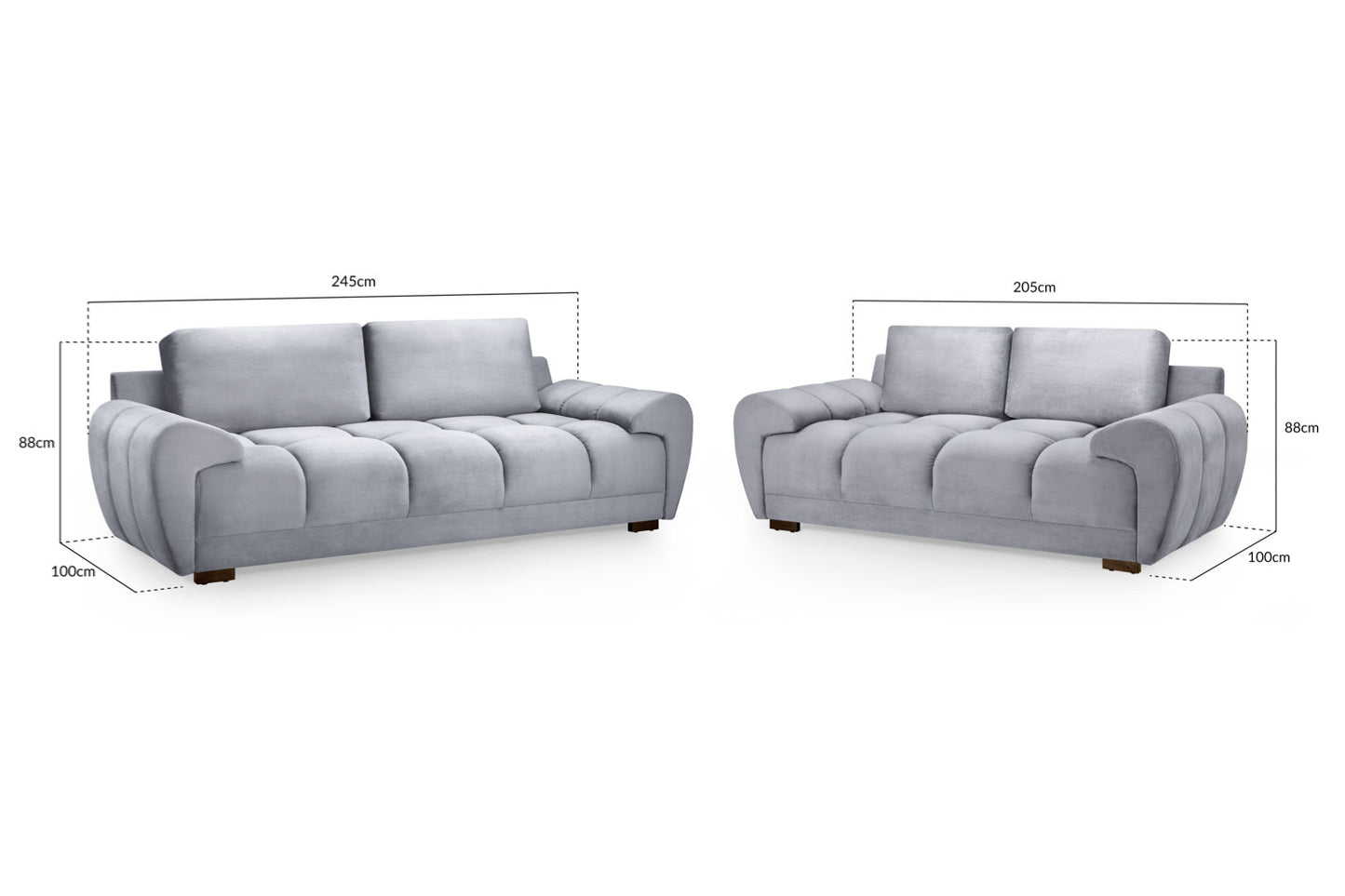 AZZURO 3+2 Seater Sofa Set