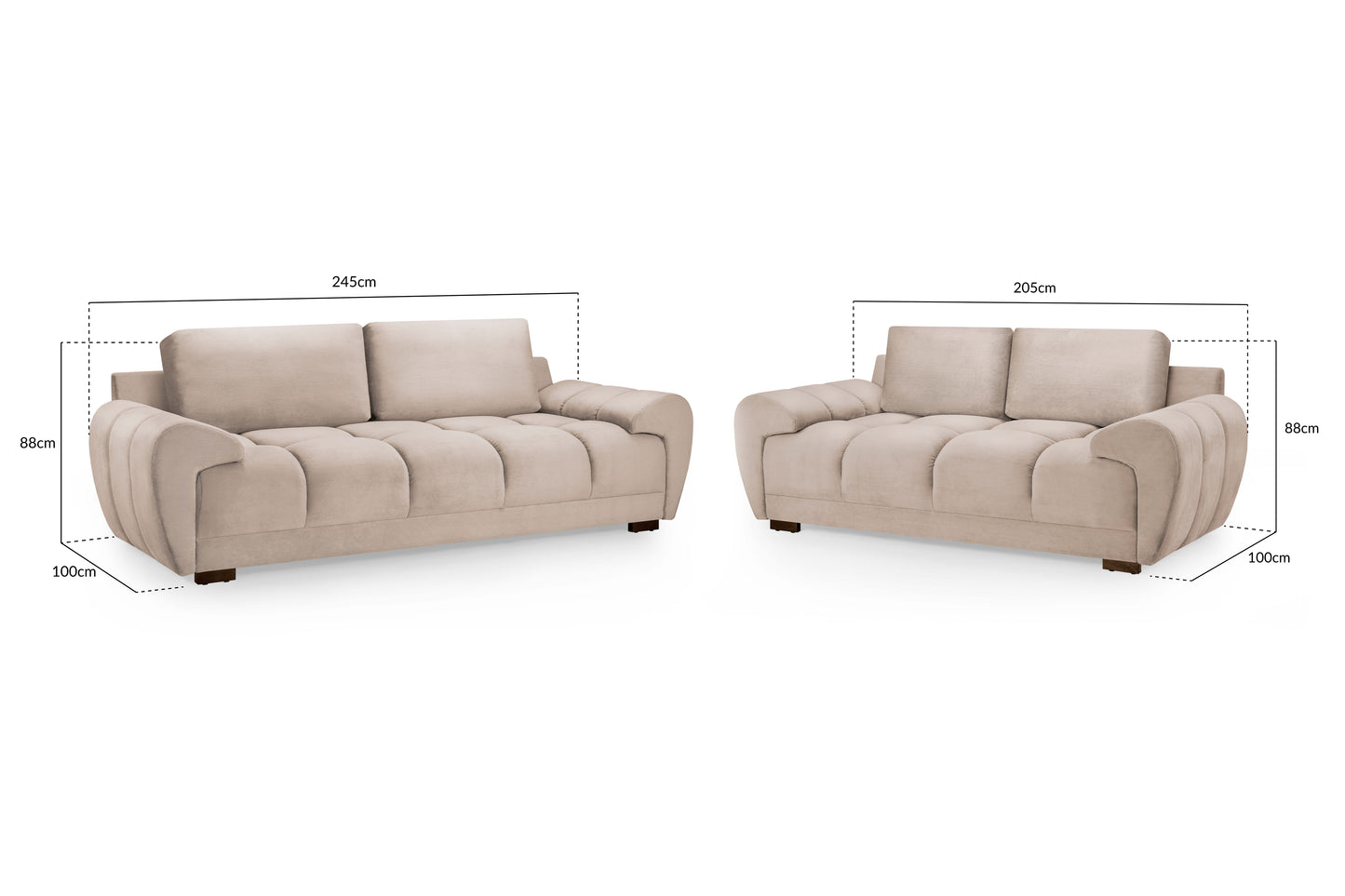 AZZURO 3+2 Seater Sofa Set