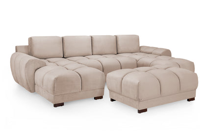 Azzuro Sofa Mocha U Shape Corner