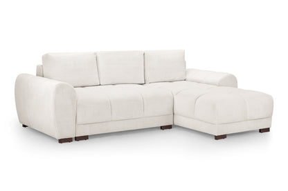 Novara Cream Universal Corner Sofa Bed